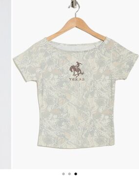 Texas Graphic Short Sleeve Tee - Light Green cameo